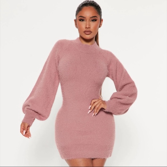 “Decaf Please” Dress in Mauve 💗 Size Small 💗 Fashion Nova - Picture 7 of 7